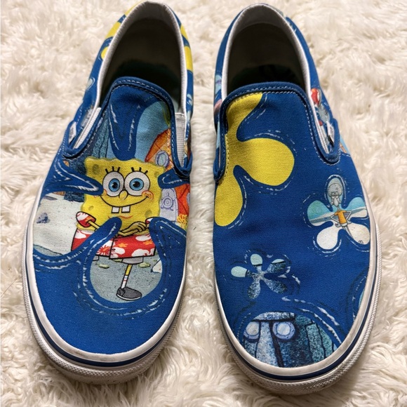 Vans Other - Vans SpongeBob Blue and Yellow Slip-Ons